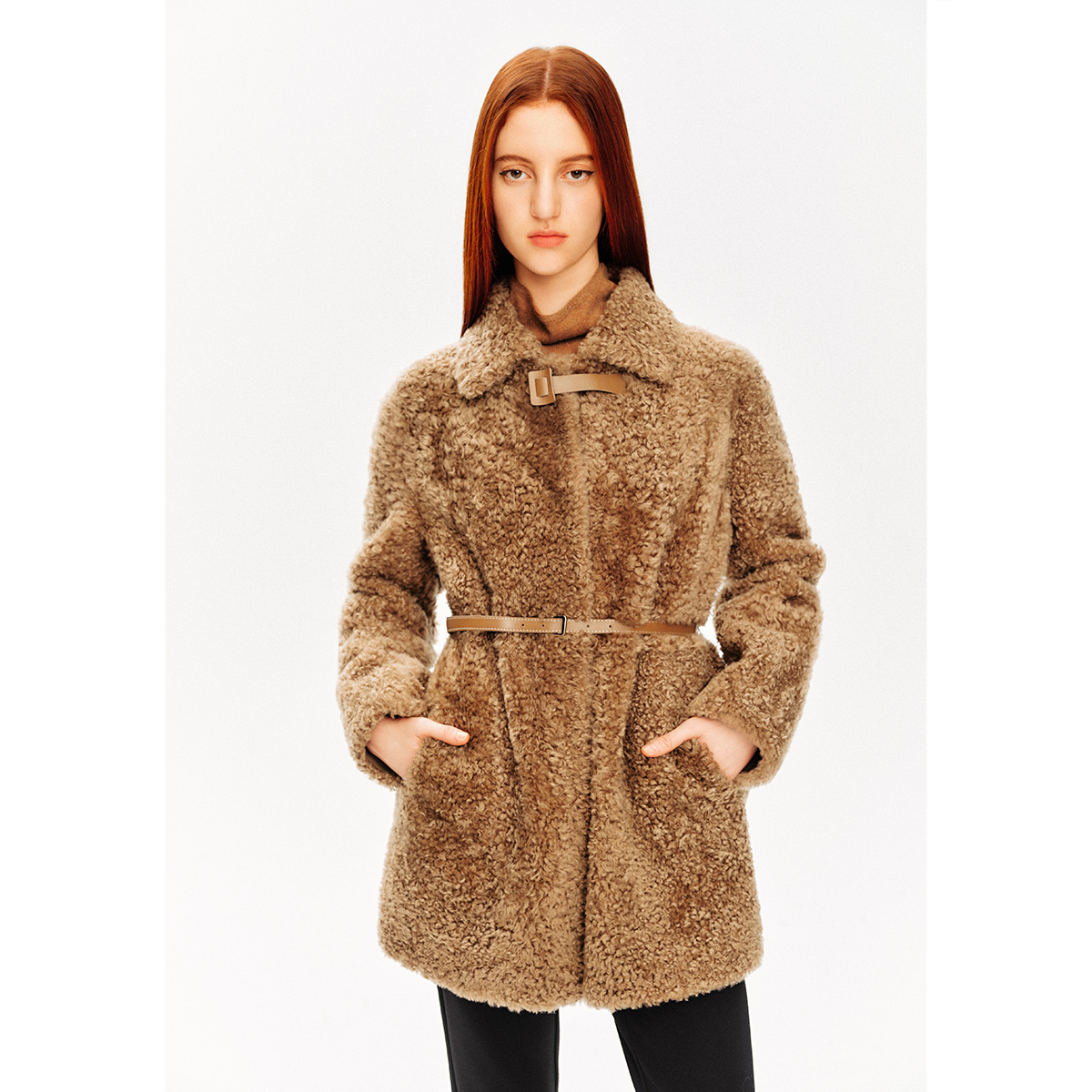 【拉贡】PSALTER诗篇 冬季新款时尚轻奢真皮毛一体皮草6C34509040