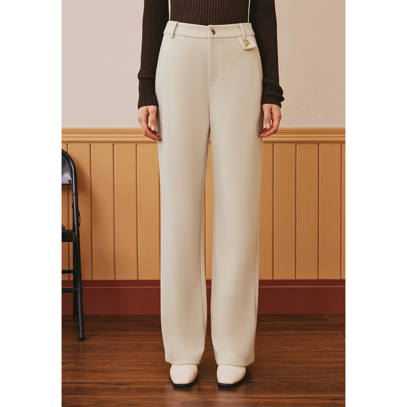 【City Walk】PSALTER诗篇秋冬直筒百搭西装加厚直筒裤6C63520063