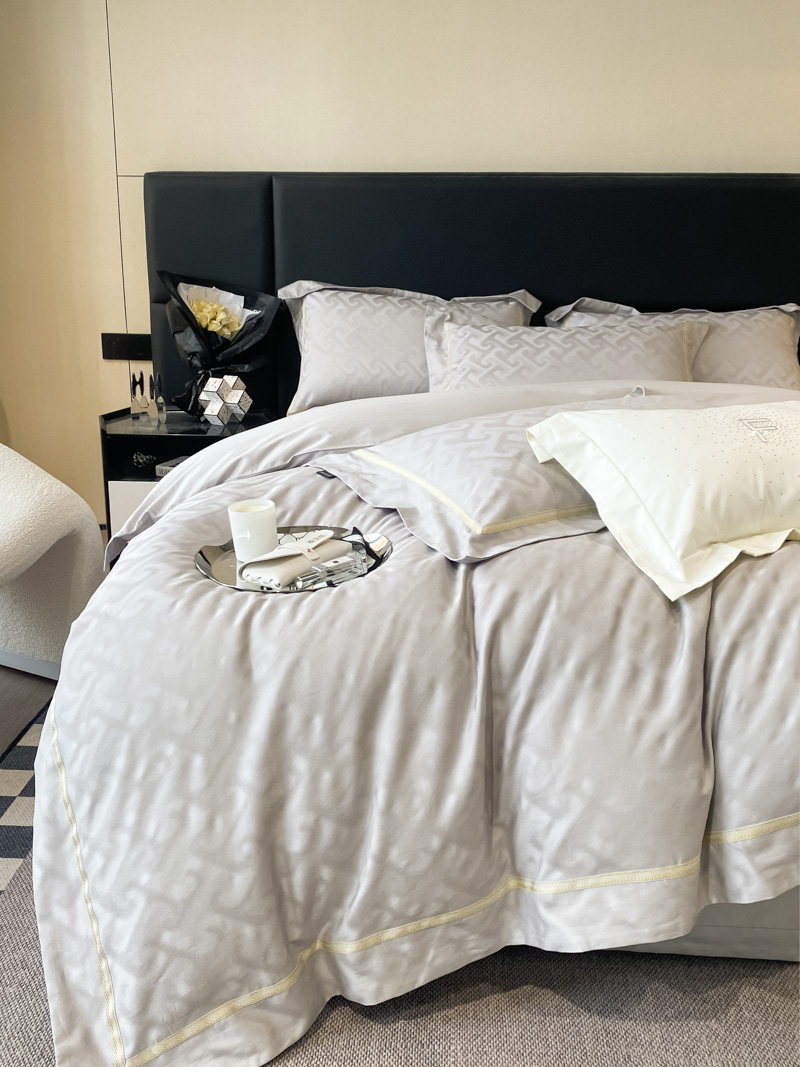 【伊丽莎】品牌在售/暗纹提花工艺/CR工艺/长绒棉四件套