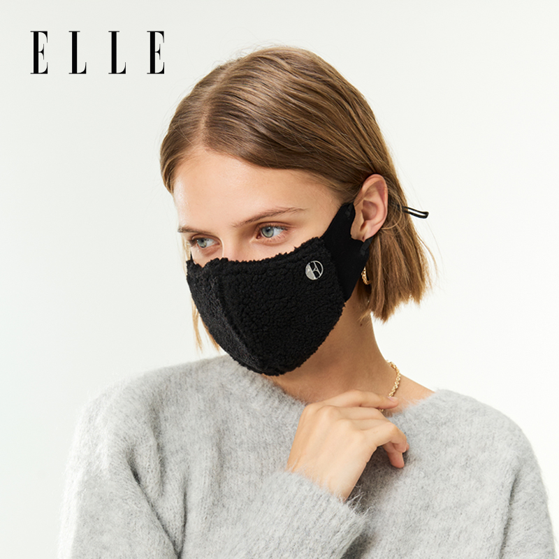 ELLE【专属C】口罩女冬季户外保暖时尚开车骑行透气面罩34WE02021