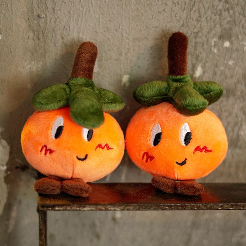 橘子挂件礼物玩偶背包超萌搞怪桔子公仔挂饰钥匙扣书包毛绒小挂件