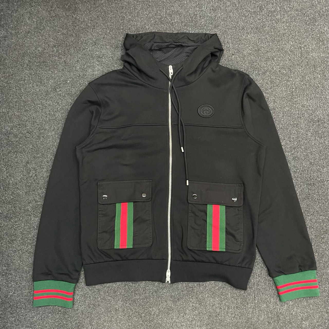 Gucci古驰/串标休闲拉链连帽外套/成色99新/S码/公价1.5W