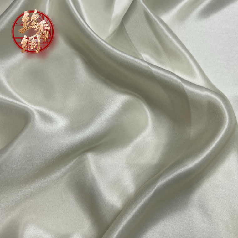 【丝香绸纯色】米白色丝绸大王缎宽140约50姆米不支持七天无理由
