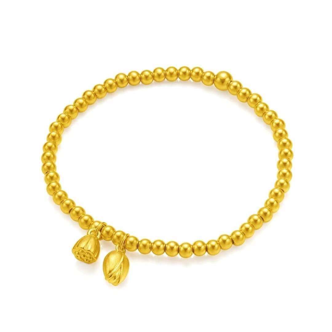 金色王国【袁总专属】BM-Z015足金999古法两世欢手链