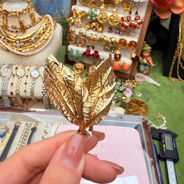 合金胸针 梨花中古vintage饰品手表差价专拍2