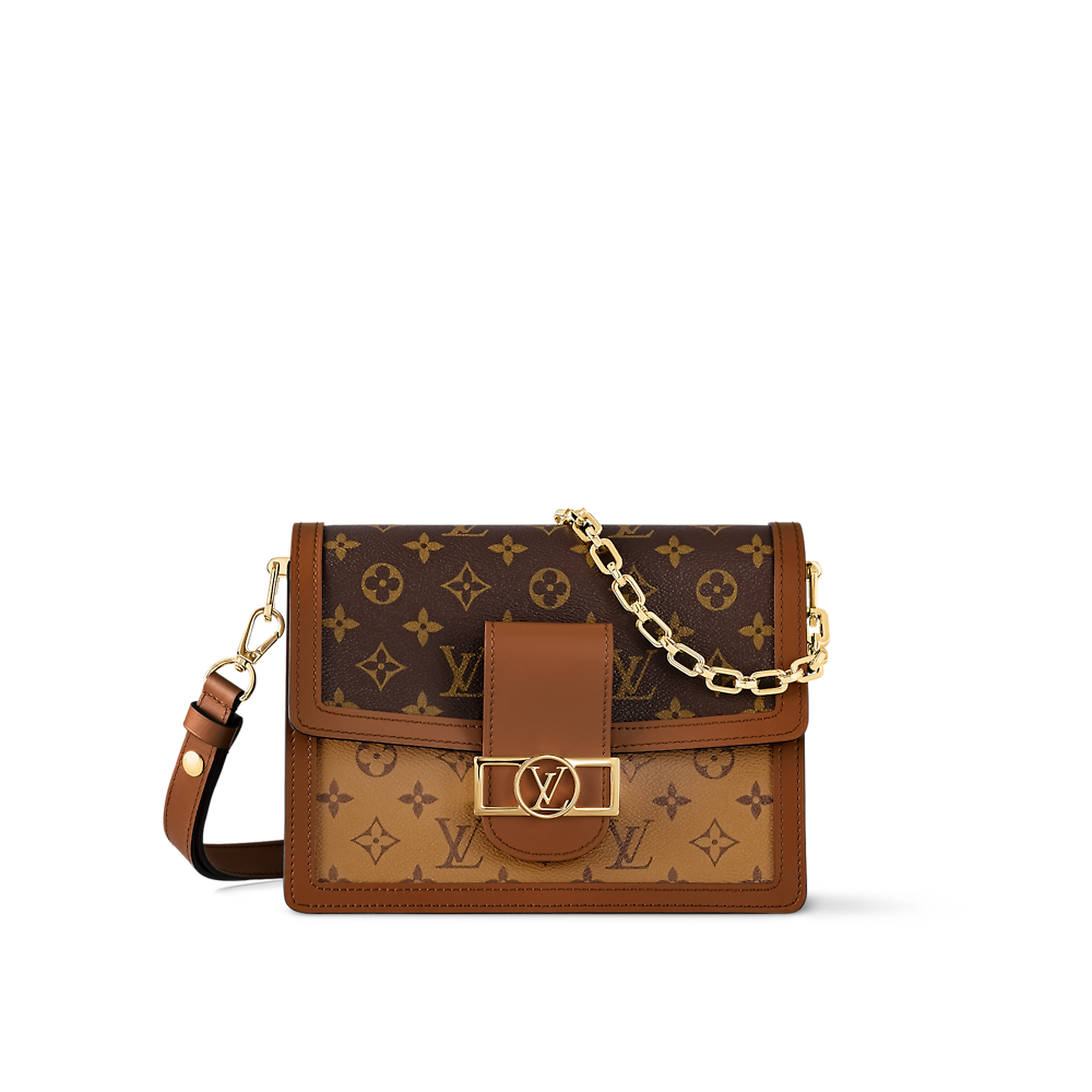 99新 LouisVuitton/路易威登 Lv芯片款达芙妮中号单肩斜挎包