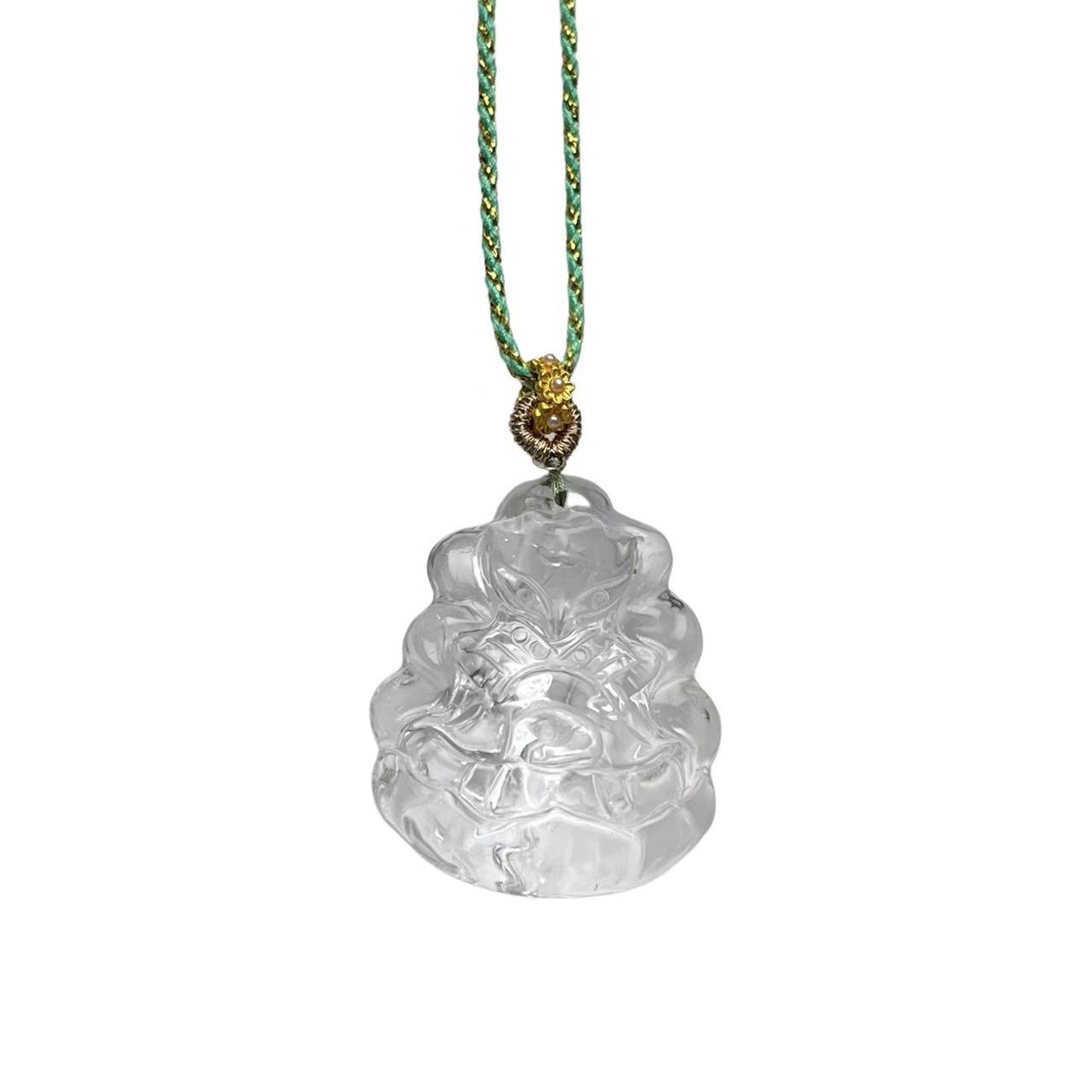 白水晶吊坠（赠绳） E02-07