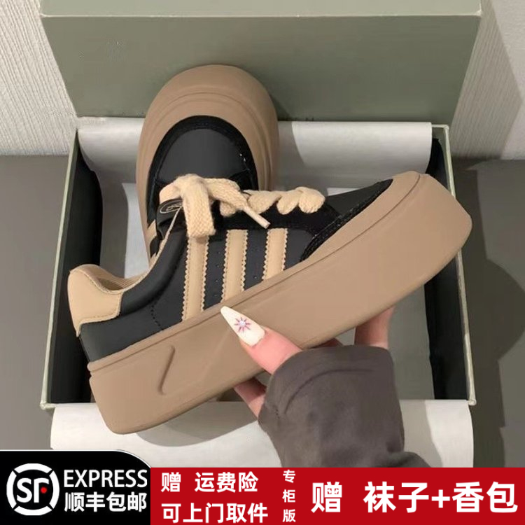 冬季回力休闲厚底德训鞋女2023小众低帮小白鞋休闲鞋百搭运动板鞋