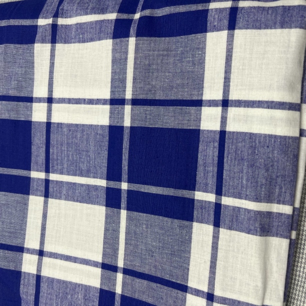 120纯棉粗布床单学生床单宿舍专用单人蓝色老粗布格子全棉色织