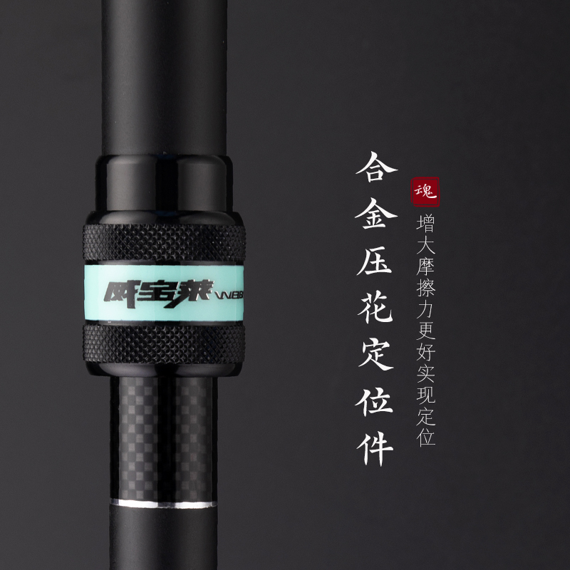 威宝莱天青网头魂系大物抄网杆黑坑竞技抄网碳素抄网竿鲢鳙抄网竿