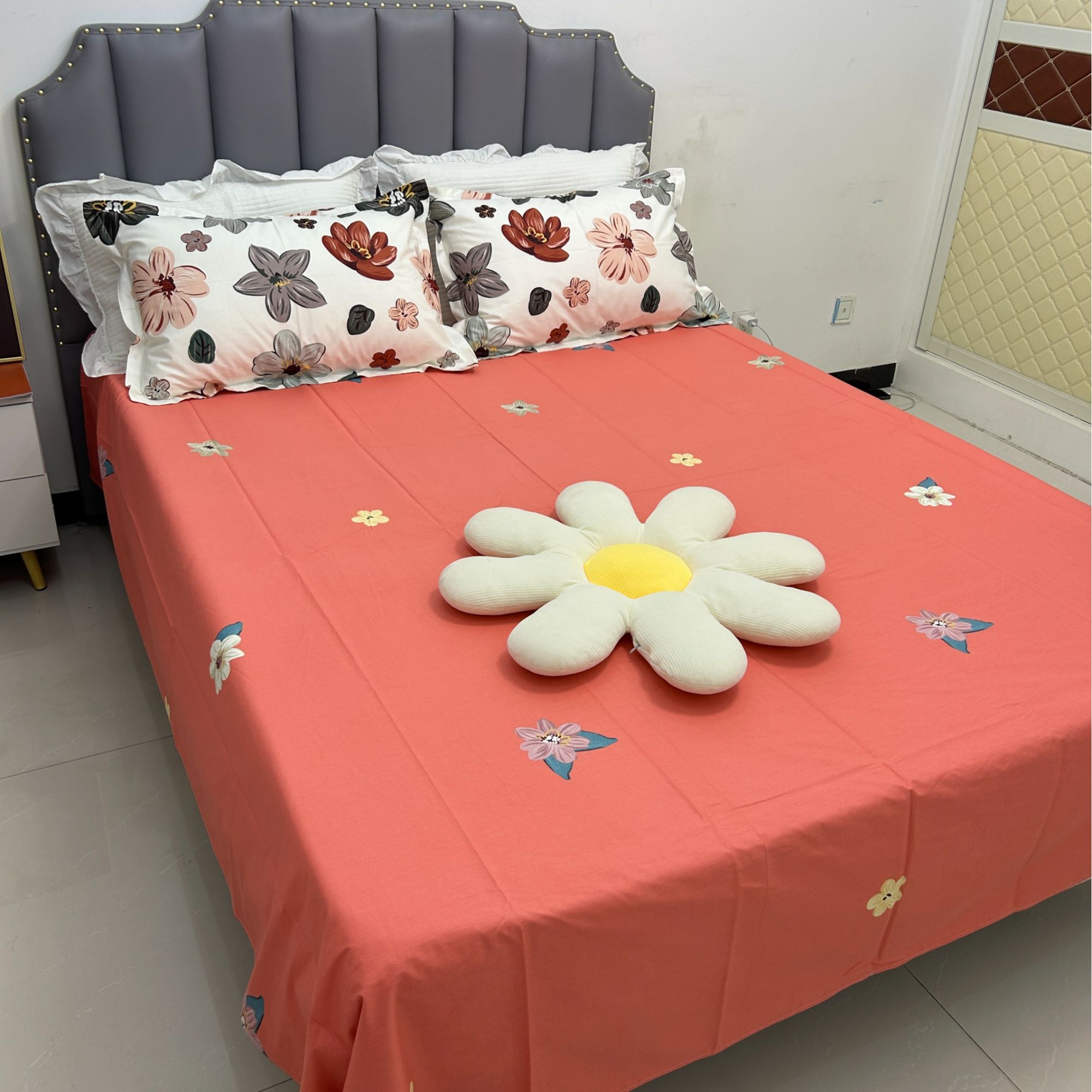 【斜纹床单枕套】100%纯棉单件单人双人斜纹加厚全棉宿舍学生亲肤