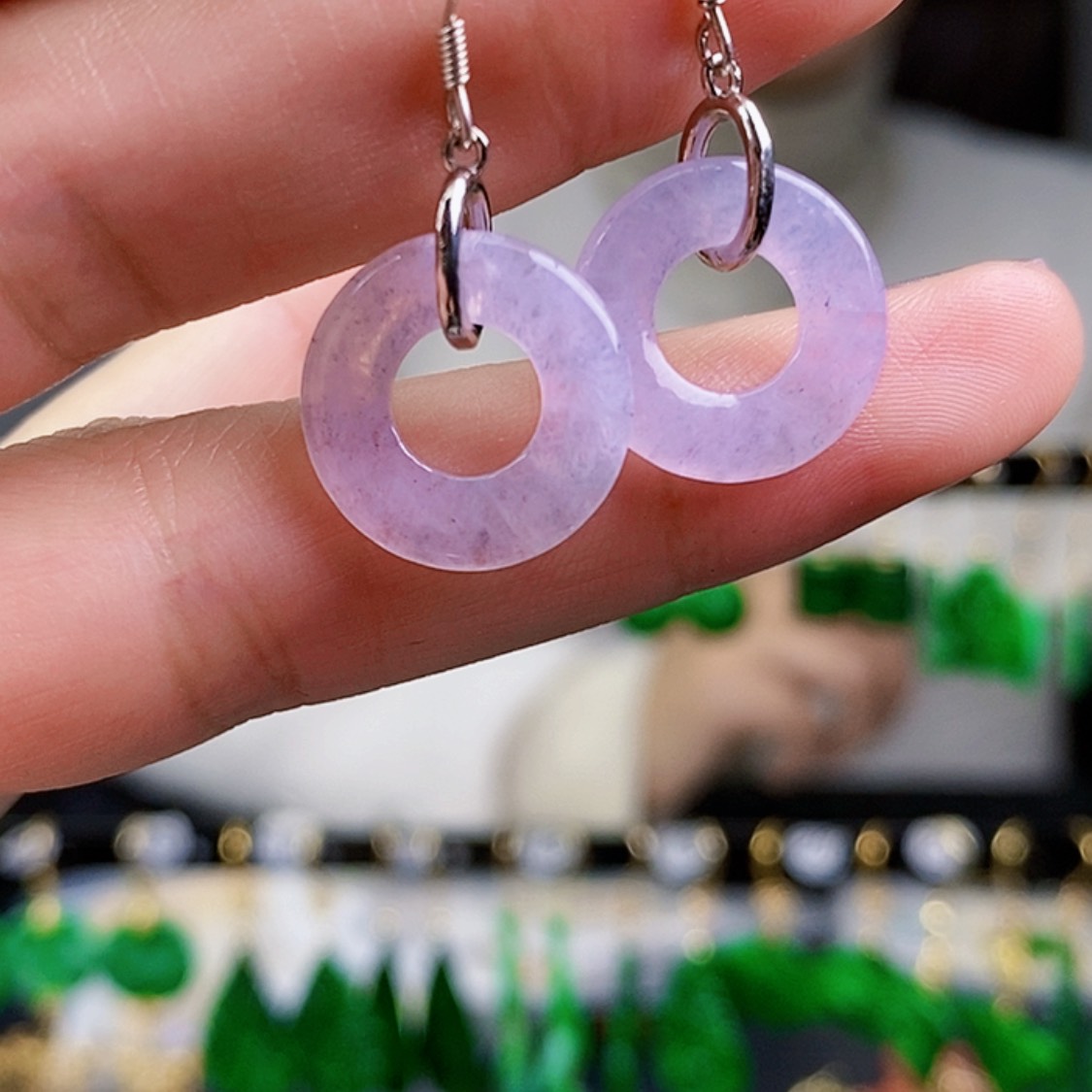 【闪购商品】翡翠耳饰未镶嵌