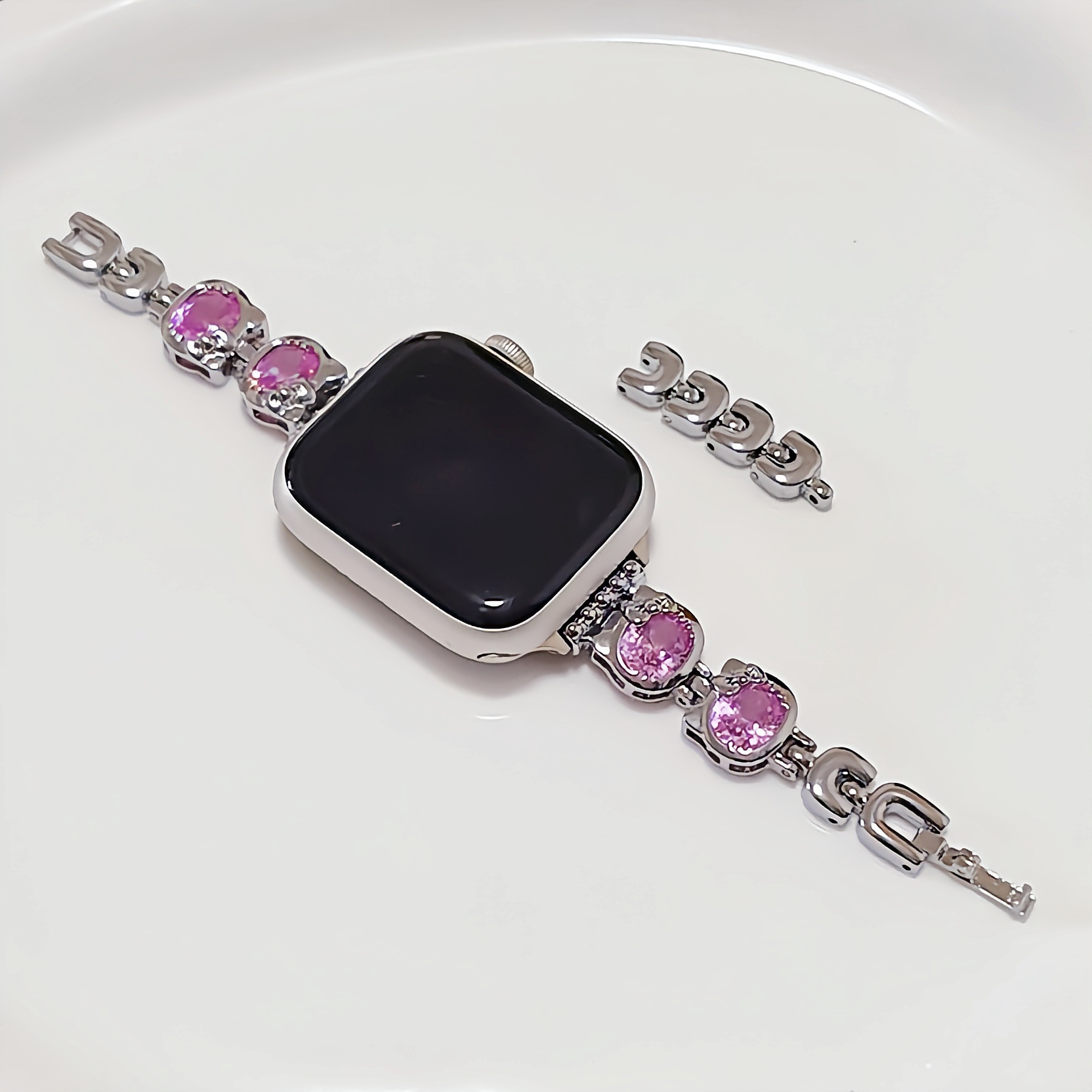 适用苹果手表 可爱小猫咪iWatch表链高级氛围感甜酷applewatch夏