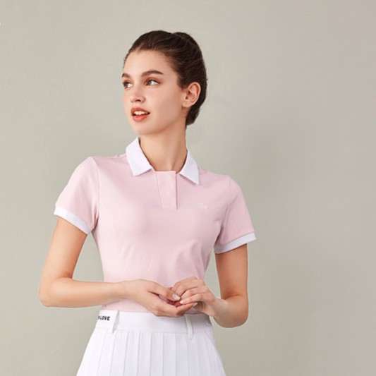 高尔夫服装户外运动套装上衣女短袖速干衣T恤POLO衫显瘦LG2186