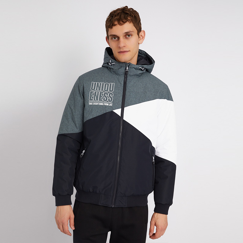 短款棉衣男士青年冬季加厚保暖防风防泼水连帽棉袄棉服外套