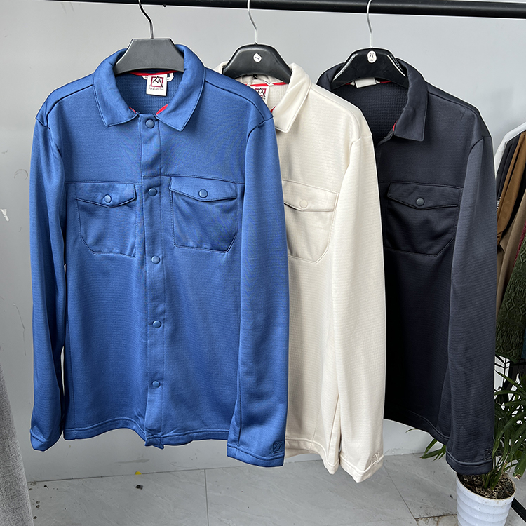 工装衬衫男士春秋季户外运动格纹加绒多口袋机能速干长袖衬衣外套