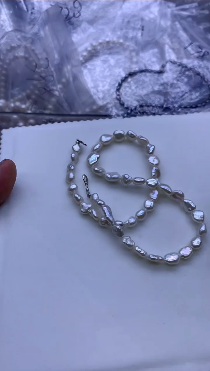 【闪购商品】淡水珍珠颈饰银S925镶嵌淡水珍珠项链