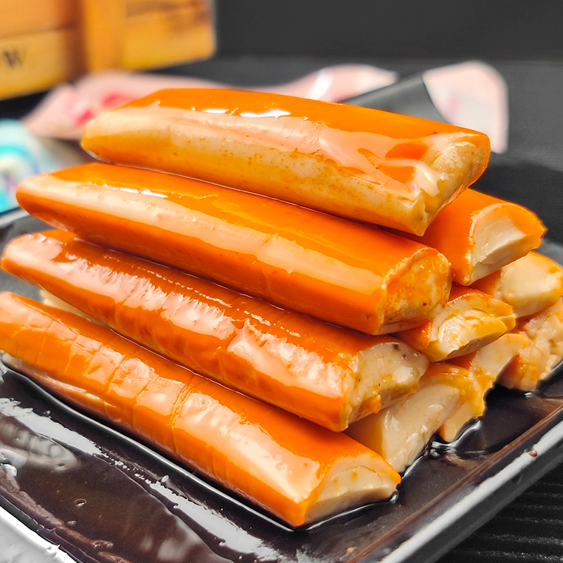 海鲜熟食手撕蟹柳蟹味棒香辣蟹棒蟹网红零食休闲食品