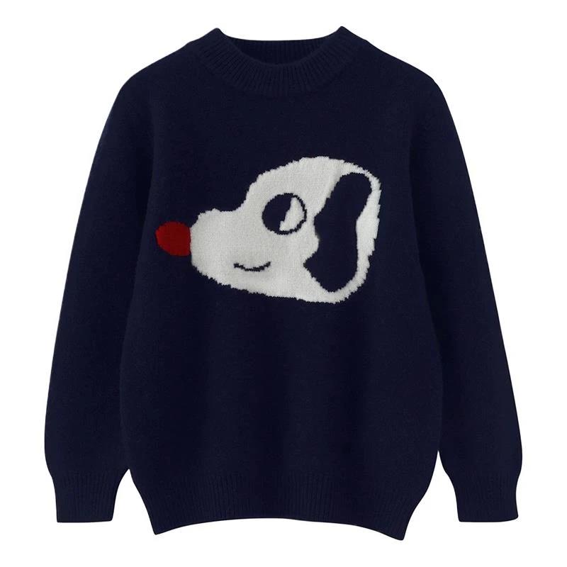 儿童羊毛衫男童女童半高领加厚套头毛衣秋冬