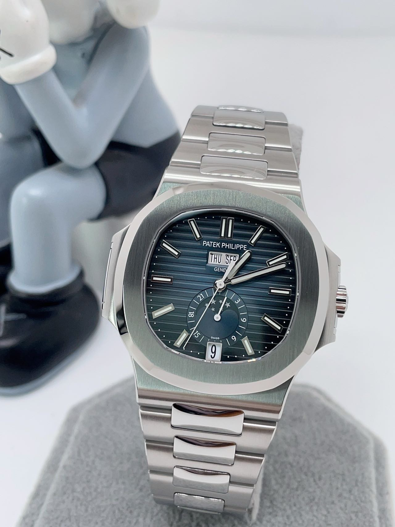 全新未使用 Patek Philippe/百达翡丽 鹦鹉螺5726精钢蓝面