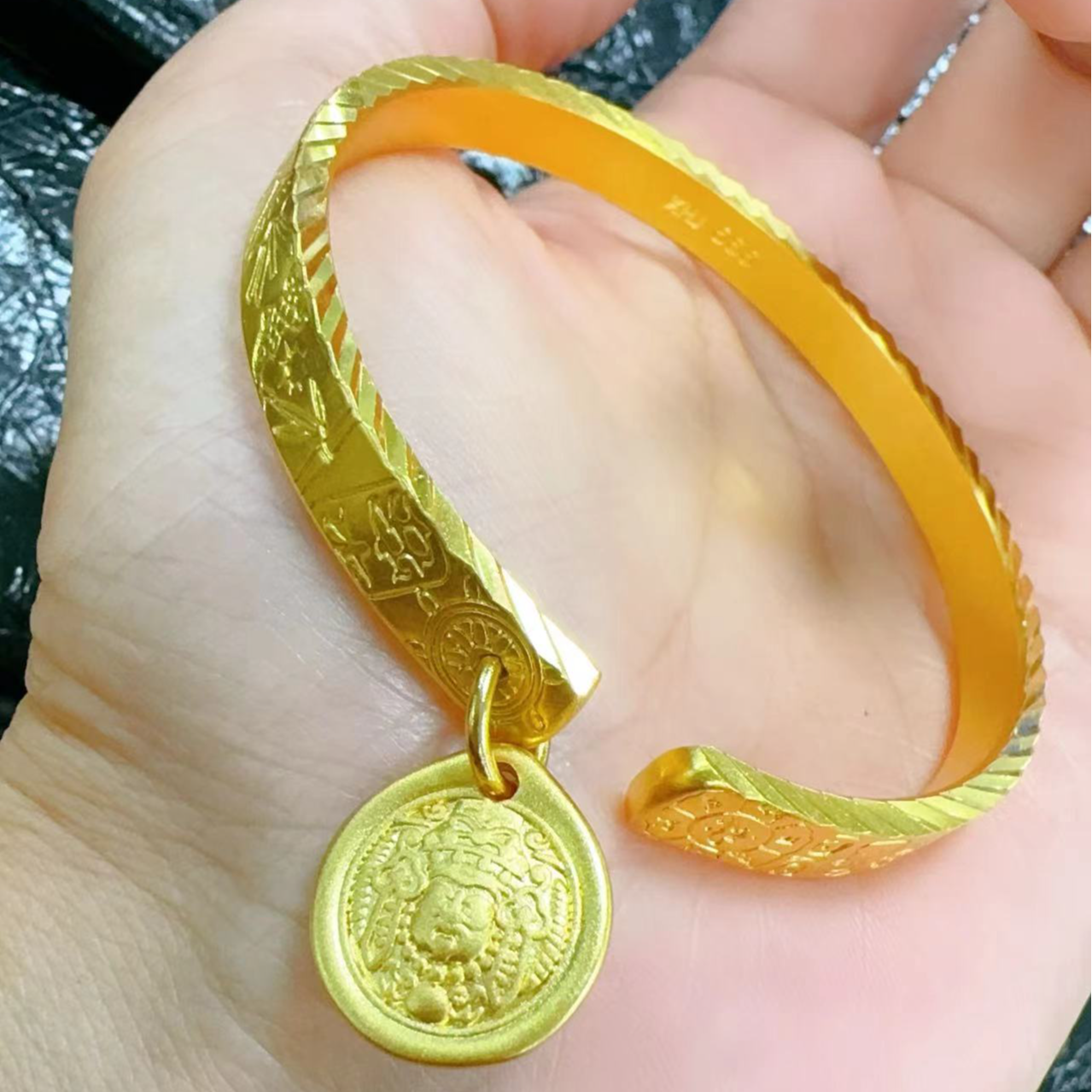 铜合金手镯 吉言手镯 开口