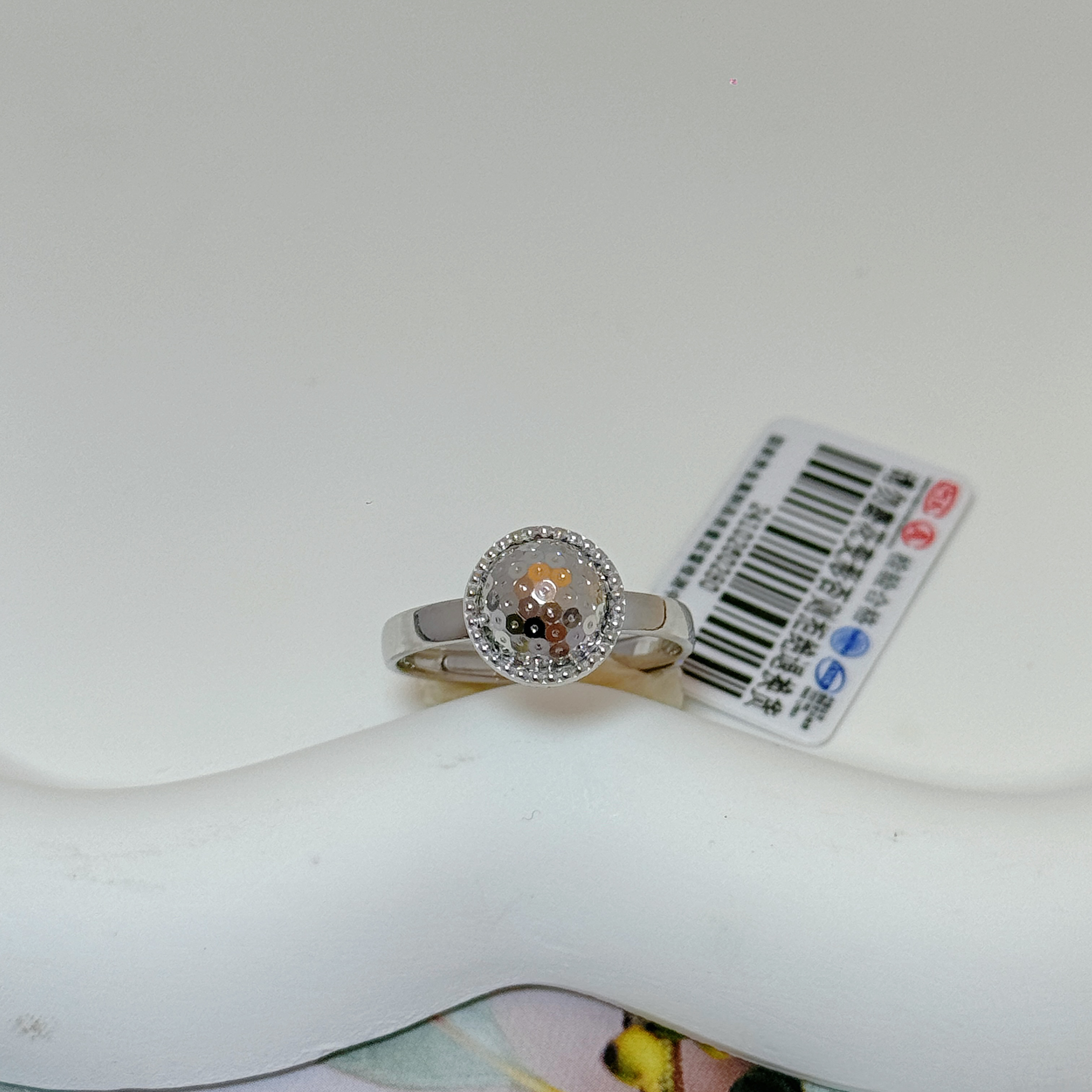 铂金Pt950春鸽戒指5.06克  可调节12-18号圈口