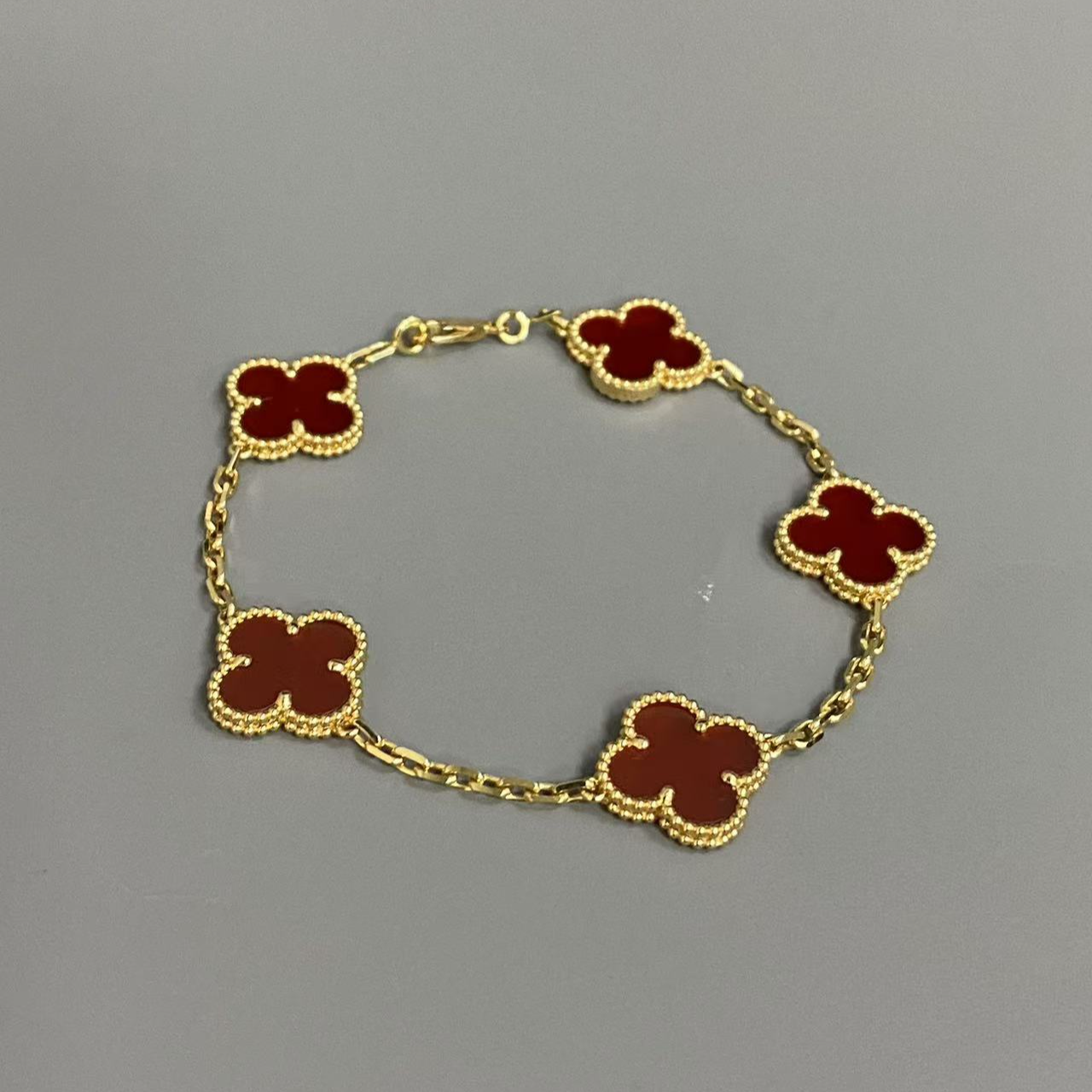 18K金五花手链高版本高品质