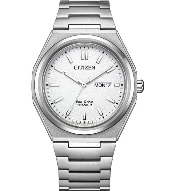 Citizen/西铁城光动能舒博钛复古简约时尚男款腕表AW0130-85A