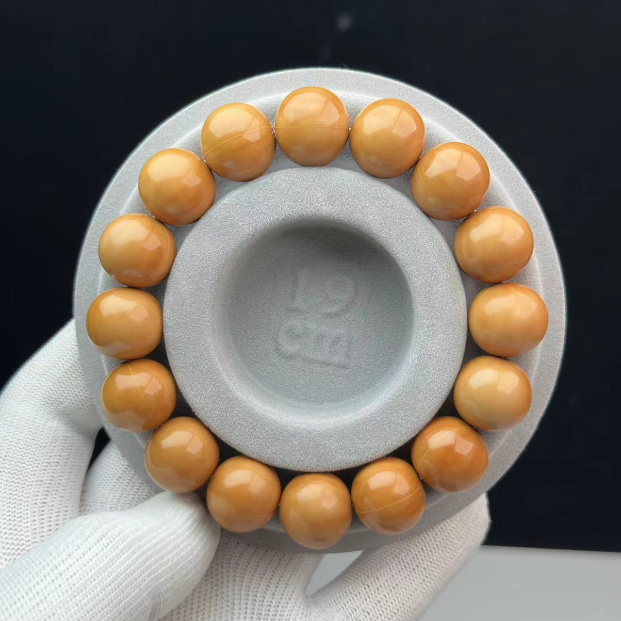 猴头手串聚宝盆料雕刻正圆光珠 全品无暇