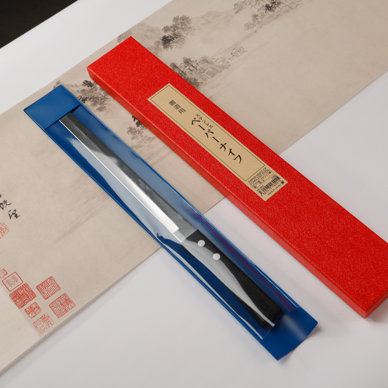 宣纸裁纸刀宣纸竹木不起毛不锈钢书画宣纸专用裁纸刀文房四宝墨