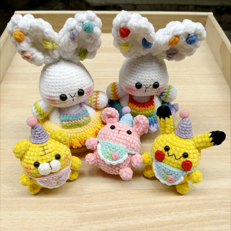 [真的好手作]手工钩织玩偶diy玩具包包挂件办公摆件直播间选款