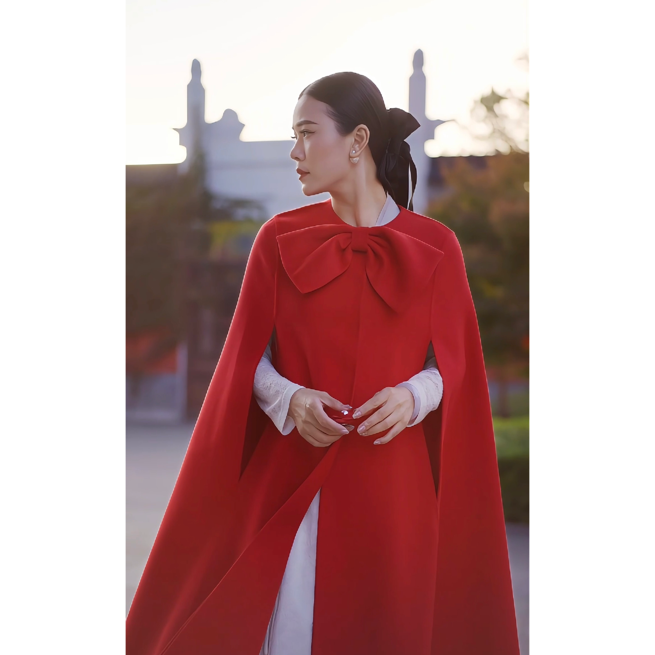 知歆 | 高品质国风外披斗篷大衣