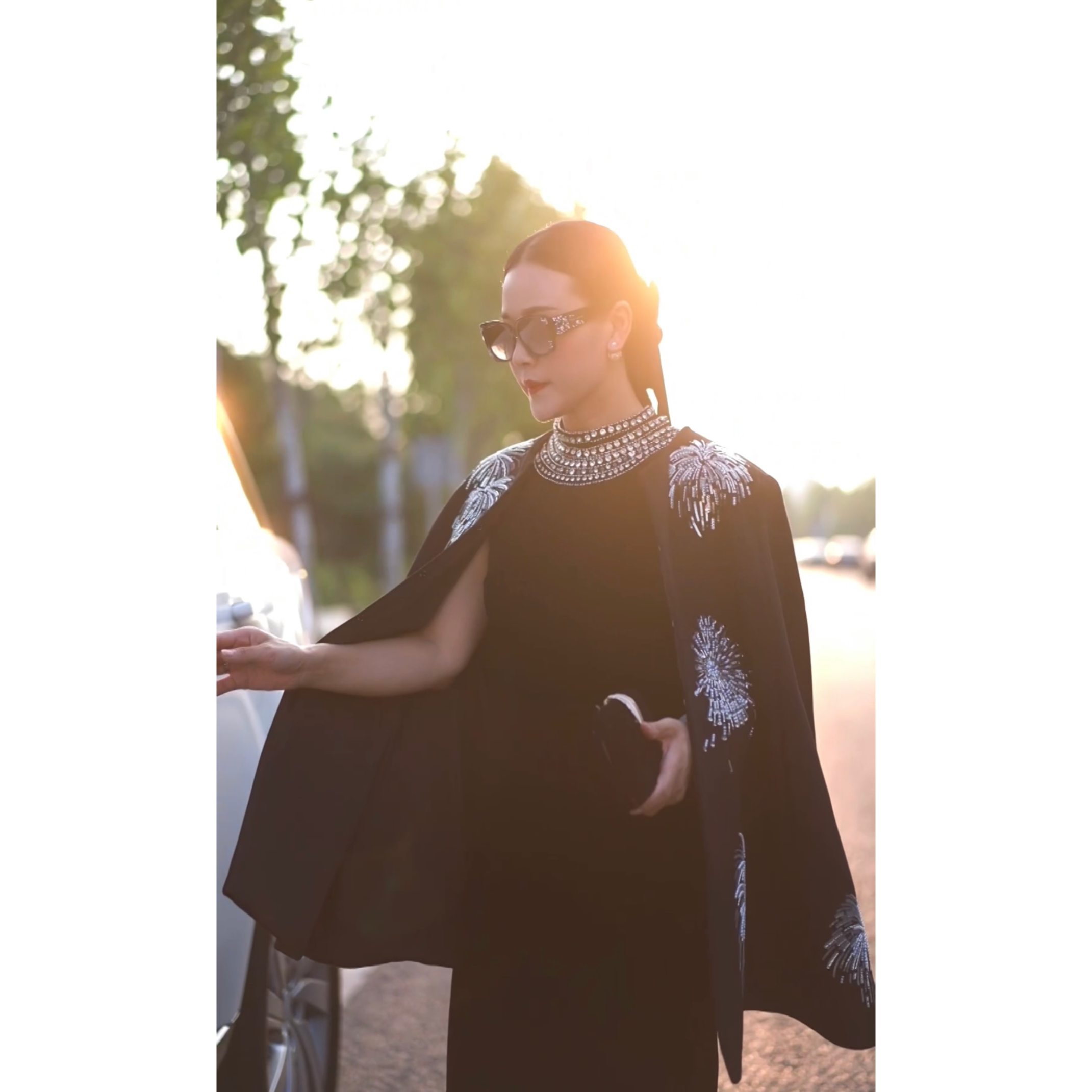 灿如星河 | 高品质国风羊毛外披斗篷大衣