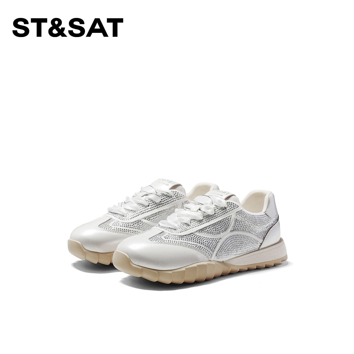 St&Sat/星期六时尚休闲鞋女2024年夏季新款透气高级感气质德训鞋