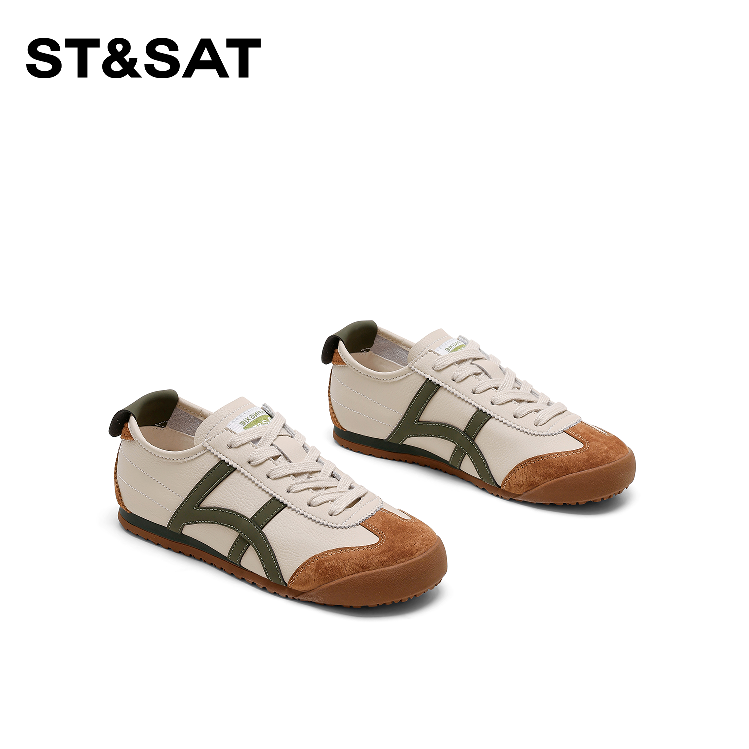 St&Sat/星期六潮流透气休闲鞋女2024新款健步软底百搭潮流平底鞋