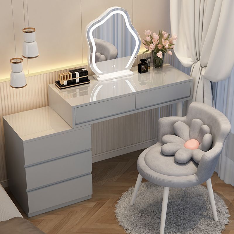 【小扬哥推荐】小扬哥奶油风梳妆台现代简约收纳柜床头柜化妆台一
