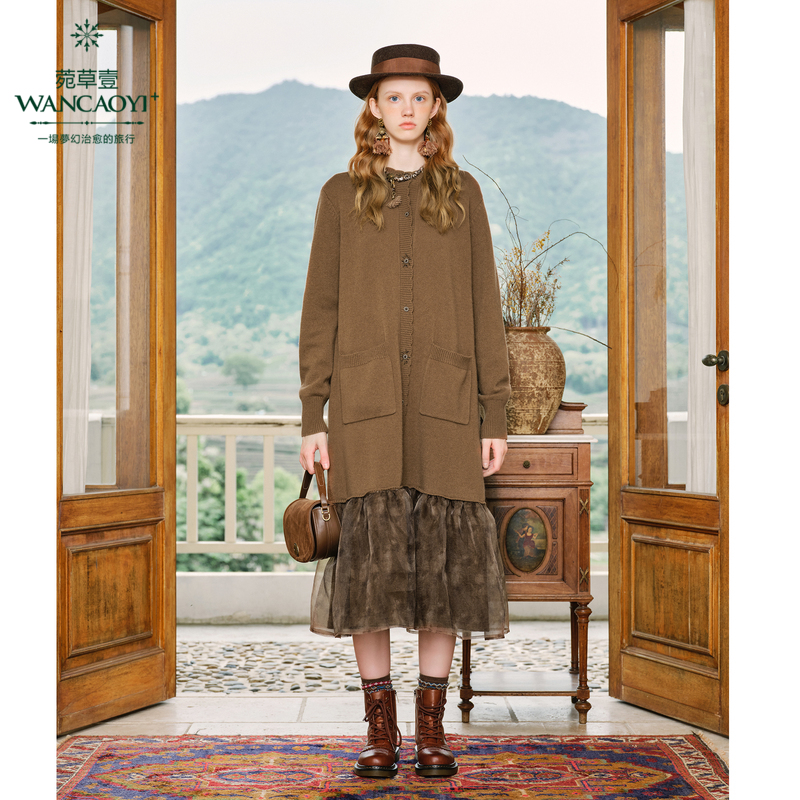 【商场同款】【情调文艺】菀壹2025冬季新款连衣裙Q12720451