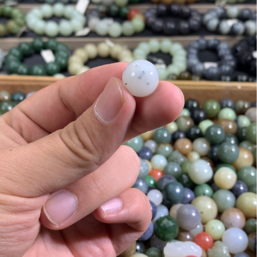【闪购商品】和田玉单珠定制未镶嵌七**，