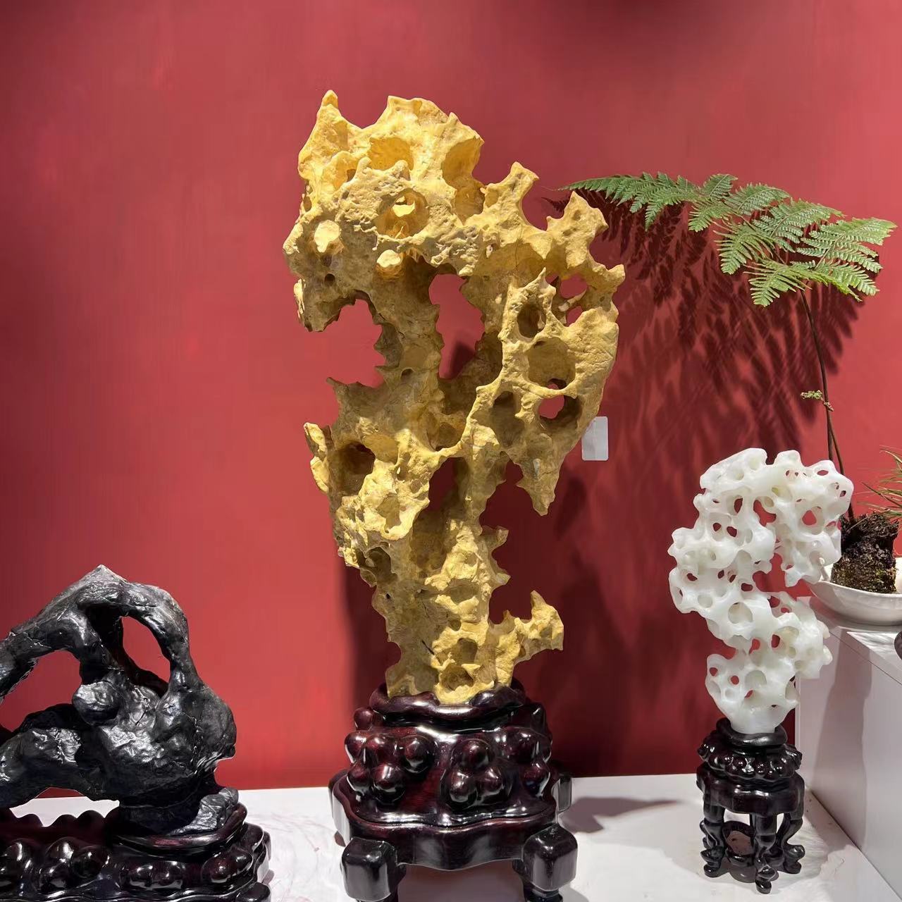 太湖石原石摆件玄关摆件花架摆件博古架摆件多元化付米链接