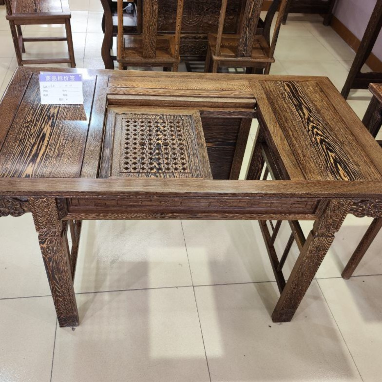 【匠心家具】 实木小茶桌 116*65*65家用卷书小茶台