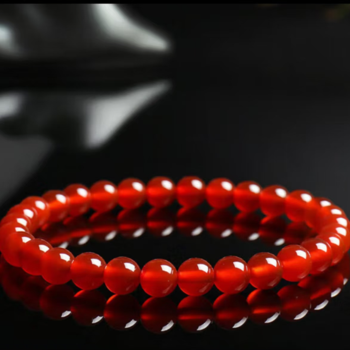 楼哥甄选玛瑙手串 挂件 百搭 单圈款 气质时尚女款 卡6mm