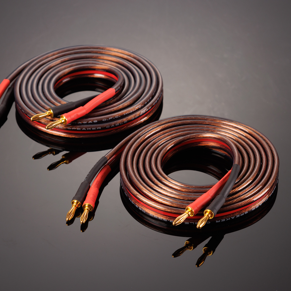 trasam/全想麦伽路桦高品质音箱线无氧铜双线分音纯铜镀金接线柱