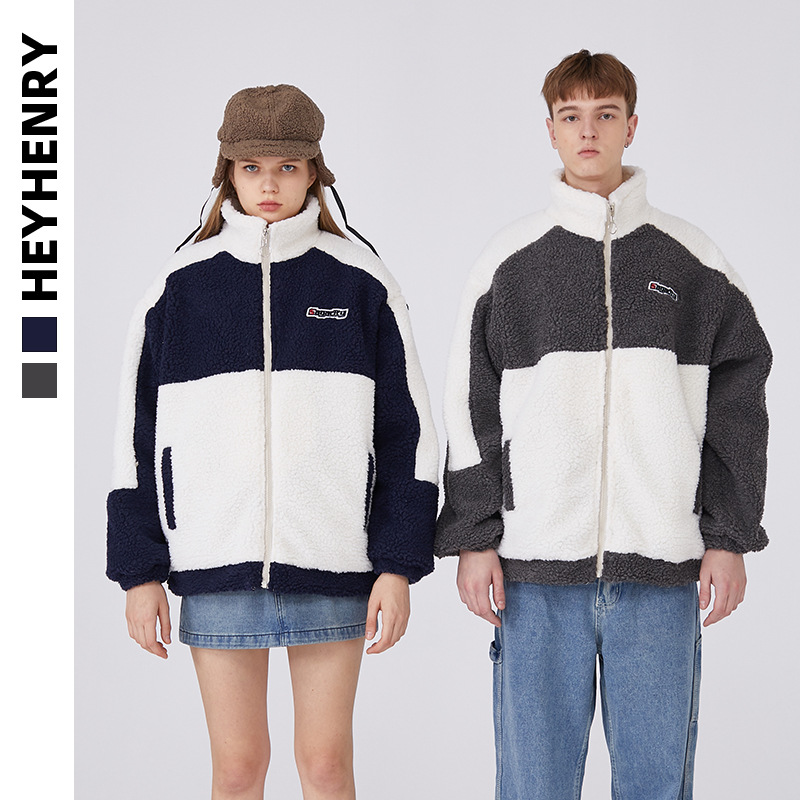 AIRHOOD 潮牌工装立领情侣装棉衣男冬季新款日系棉服外套女H9800