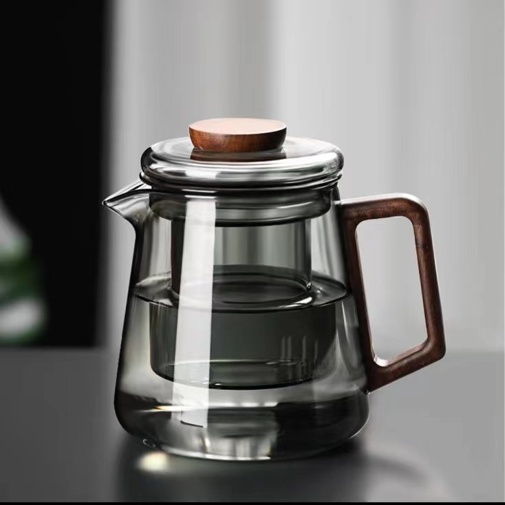 （一壶两杯）玻璃茶壶套装泡茶壶家用茶水分离耐高温茶具办公室过滤