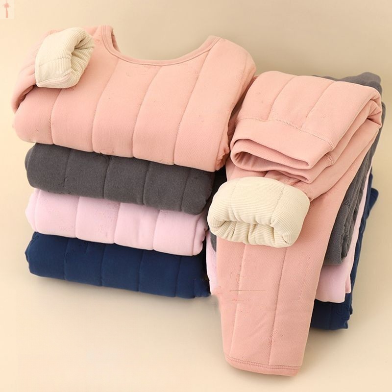 童装儿童保暖内衣套装校服内搭神器男童女童加绒儿童冬季套装加厚