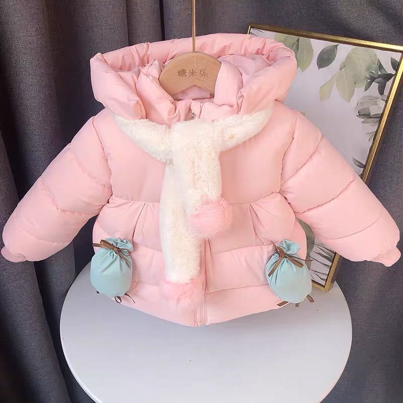女宝宝冬装棉衣2岁3洋气女童加厚棉服婴儿童冬季棉袄外套加绒保暖