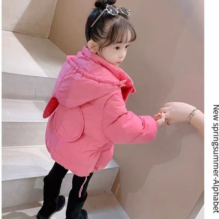 女童服冬装2023韩版新款小女孩洋气加厚衣外套儿童袄潮PH
