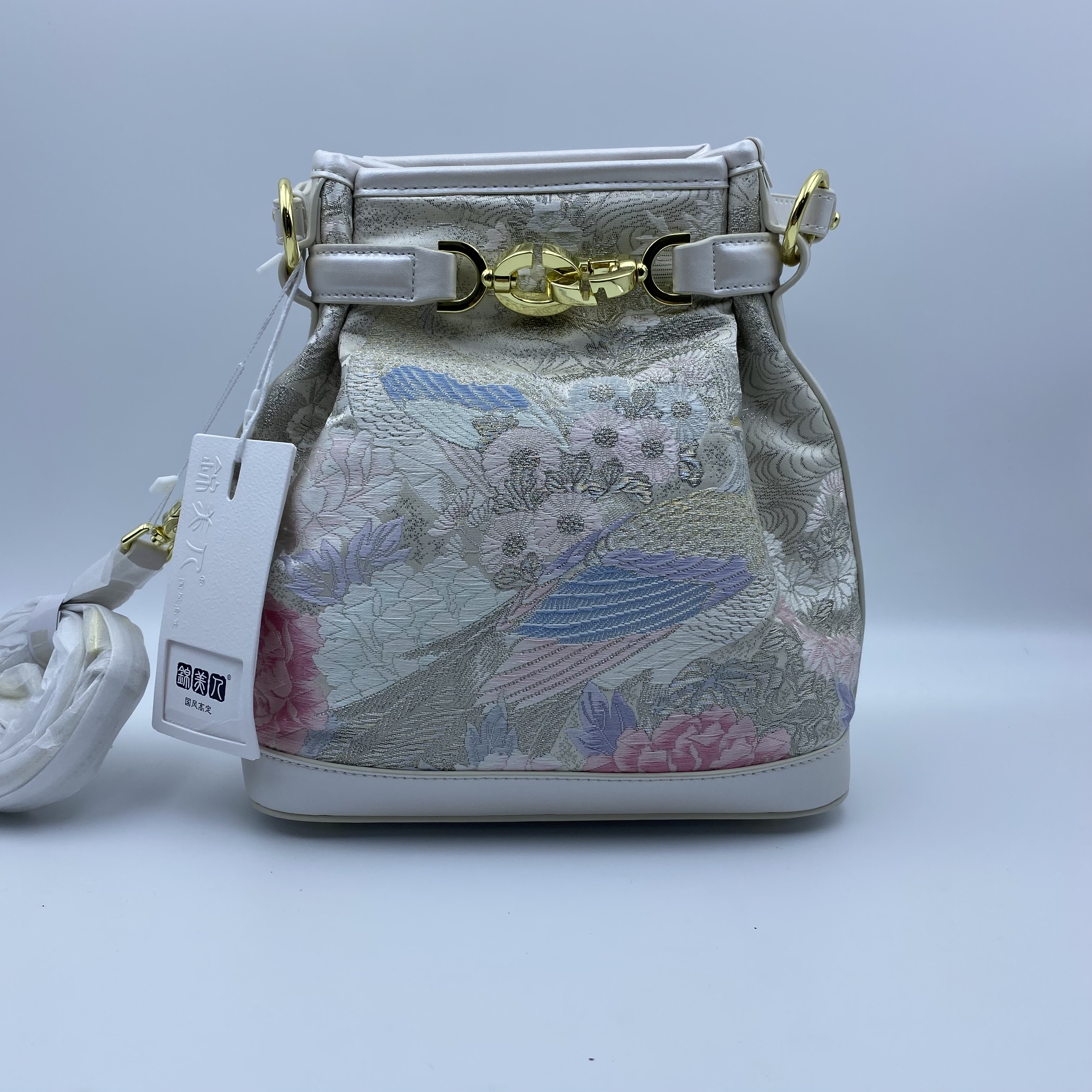 锦美人2店专属-福袋子-唐锦面料真丝蚕丝非遗织锦福袋女包