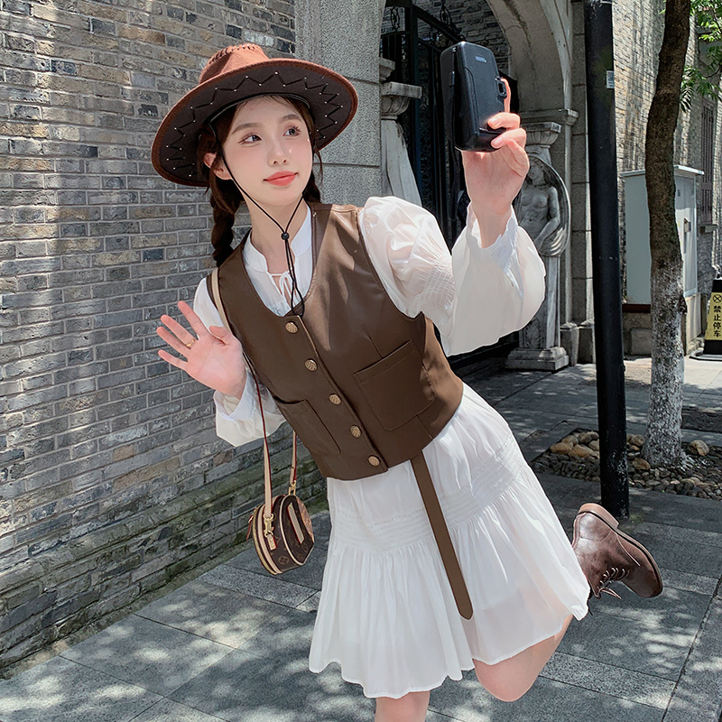 021-030恩彩家重工连衣裙女