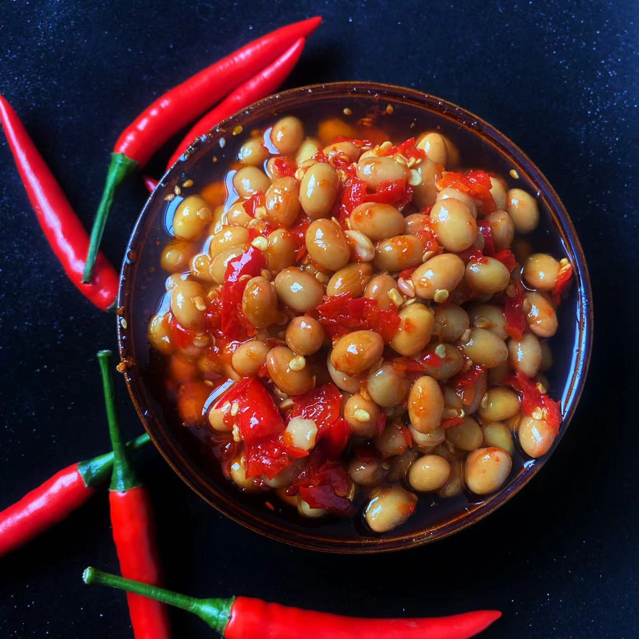 刘瑞家香辣酒豆夹馍拌米饭拌面条好伴侣340g酒豆子